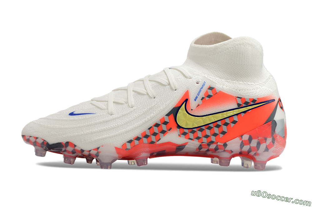 Nike Phantom Luna Elite AG Artificial Grass Soccer Cleats - White/Red/Yellow 2