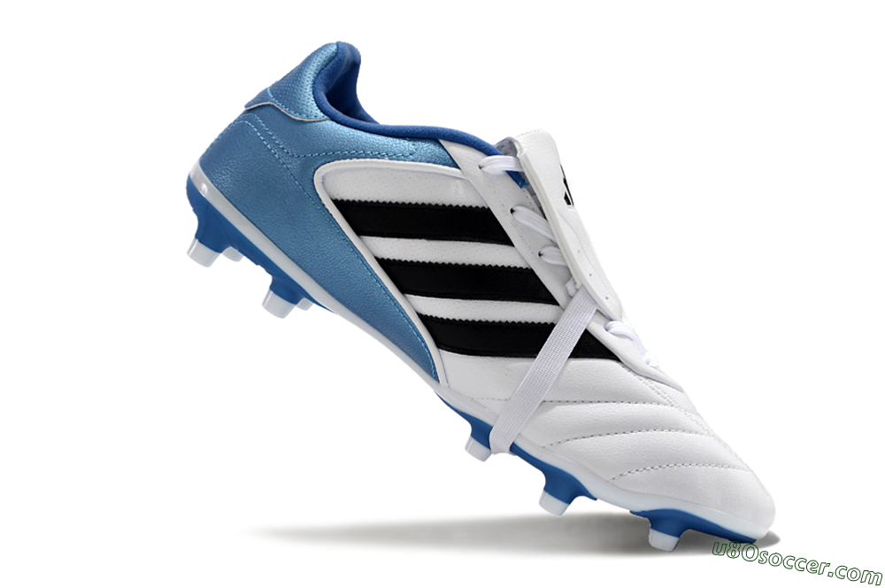 Adidas Copa Gloro 2024 FG Firm Ground Soccer Cleats - White/Black/Blue 4