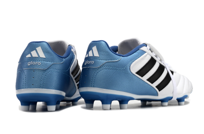 Adidas Copa Gloro 2024 FG Firm Ground Soccer Cleats - White/Black/Blue
