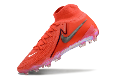 Nike Phantom Luna Elite AG Artificial Grass Soccer Cleats - Red/Silver/Gold