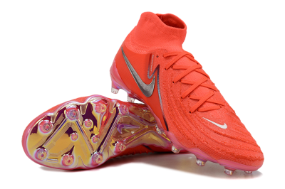 Nike Phantom Luna Elite AG Artificial Grass Soccer Cleats - Red/Silver/Gold