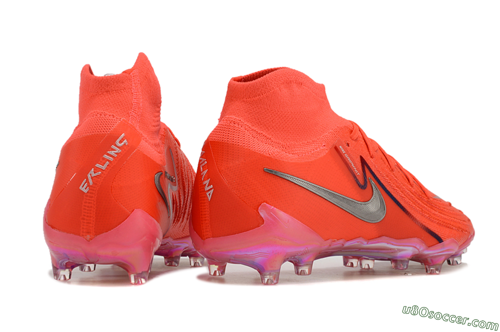 Nike Phantom Luna Elite AG Artificial Grass Soccer Cleats - Red/Silver/Gold 6