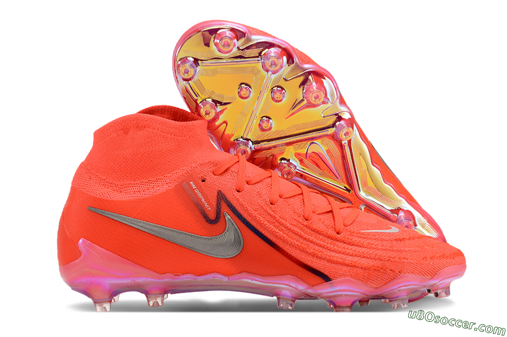 Nike Phantom Luna Elite AG Artificial Grass Soccer Cleats - Red/Silver/Gold 1