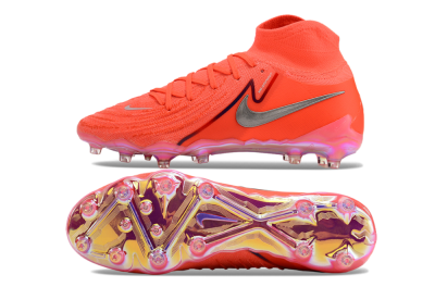 Nike Phantom Luna Elite AG Artificial Grass Soccer Cleats - Red/Silver/Gold