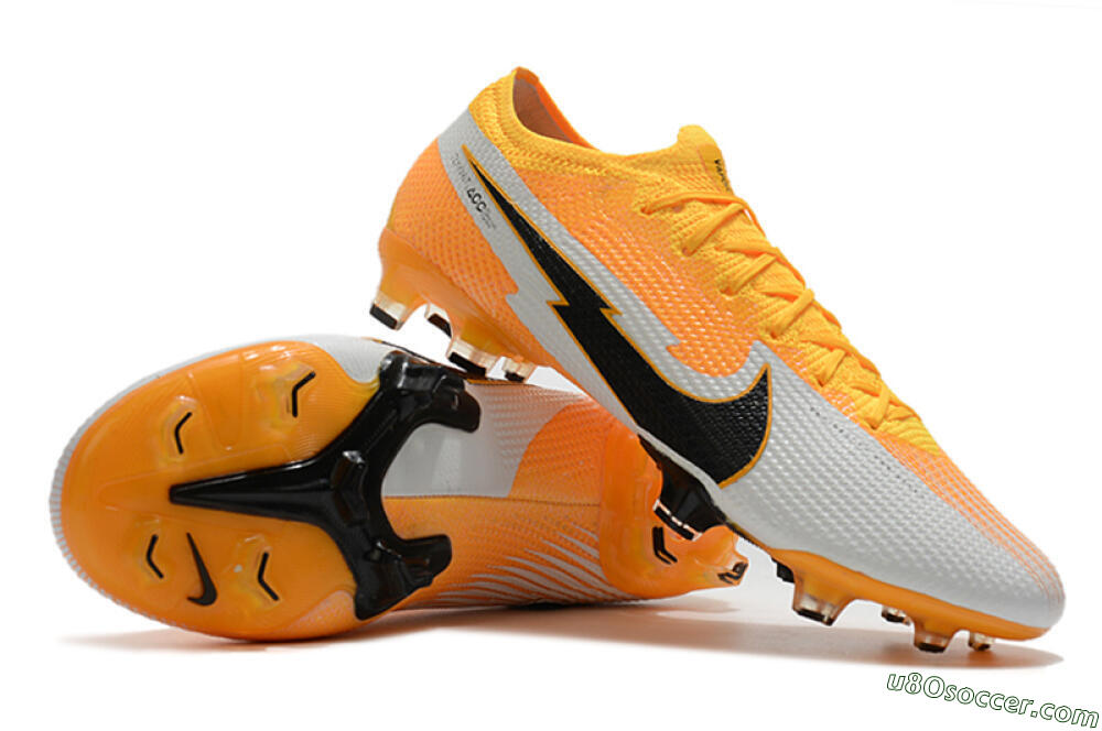 Nike Air Zoom Mercurial Vapor 13 Elite FG Firm Ground Soccer Cleats - Orange/White/Black 4