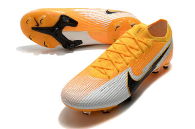 Nike Air Zoom Mercurial Vapor 13 Elite FG Firm Ground Soccer Cleats - Orange/White/Black