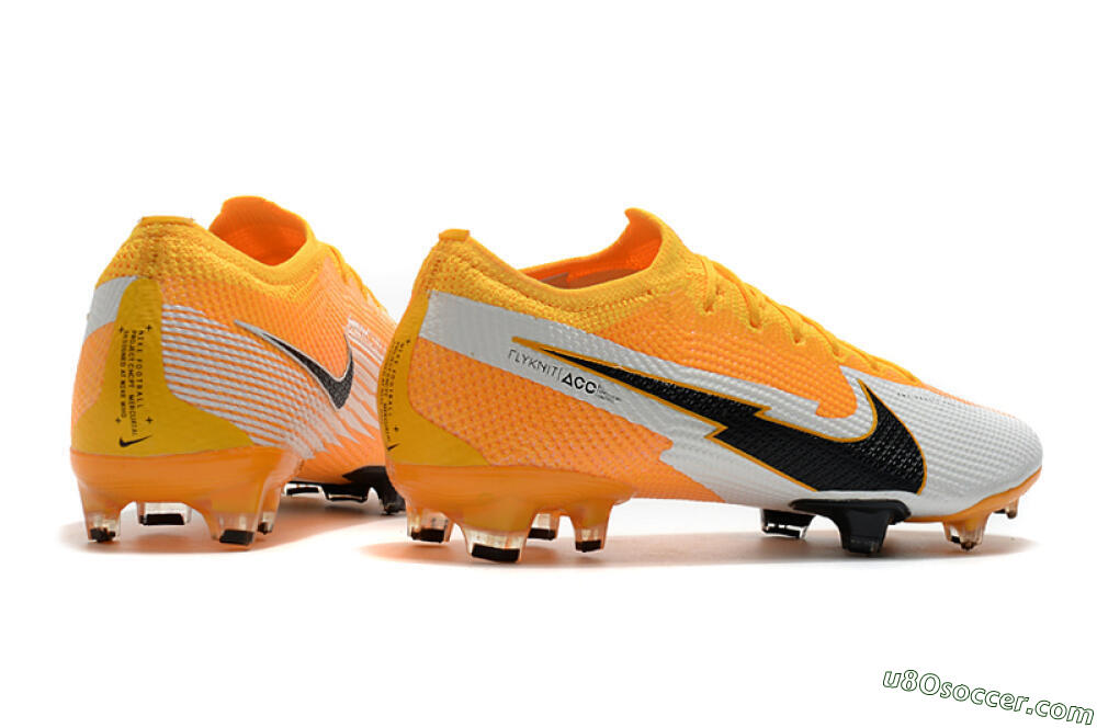 Nike Air Zoom Mercurial Vapor 13 Elite FG Firm Ground Soccer Cleats - Orange/White/Black 9