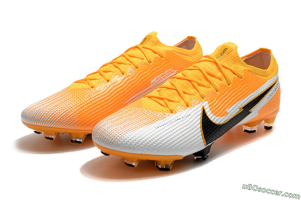 Nike Air Zoom Mercurial Vapor 13 Elite FG Firm Ground Soccer Cleats - Orange/White/Black 5