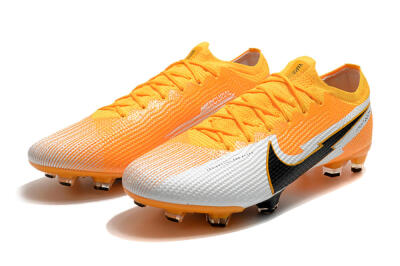 Nike Air Zoom Mercurial Vapor 13 Elite FG Firm Ground Soccer Cleats - Orange/White/Black