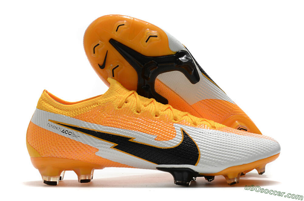 Nike Air Zoom Mercurial Vapor 13 Elite FG Firm Ground Soccer Cleats - Orange/White/Black 1
