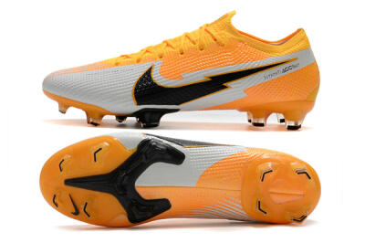 Nike Air Zoom Mercurial Vapor 13 Elite FG Firm Ground Soccer Cleats - Orange/White/Black