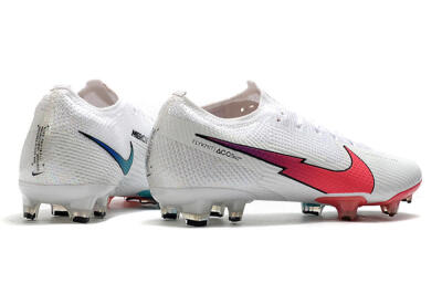 Nike Air Zoom Mercurial Vapor 13 Elite FG Firm Ground Soccer Cleats - White/Red/Blue