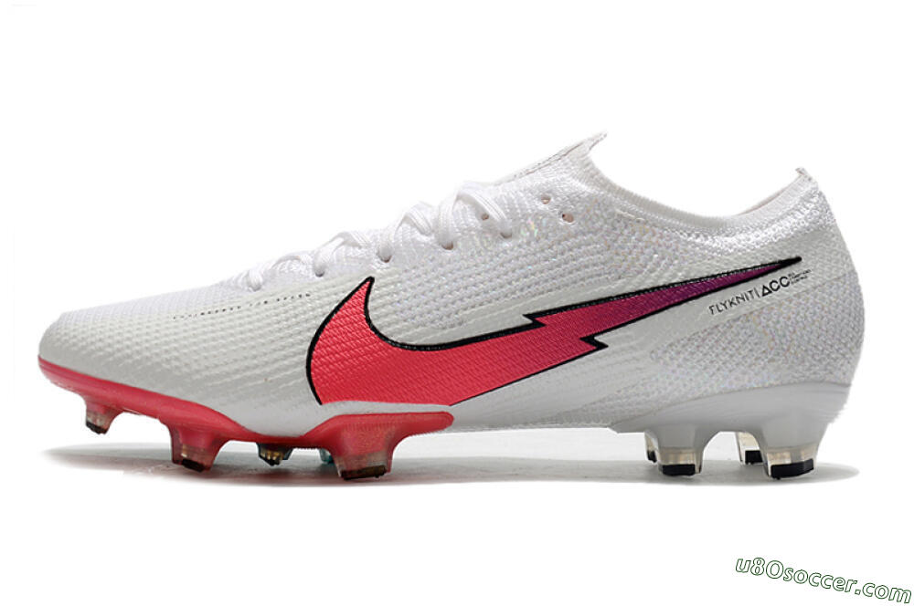 Nike Air Zoom Mercurial Vapor 13 Elite FG Firm Ground Soccer Cleats - White/Red/Blue 2