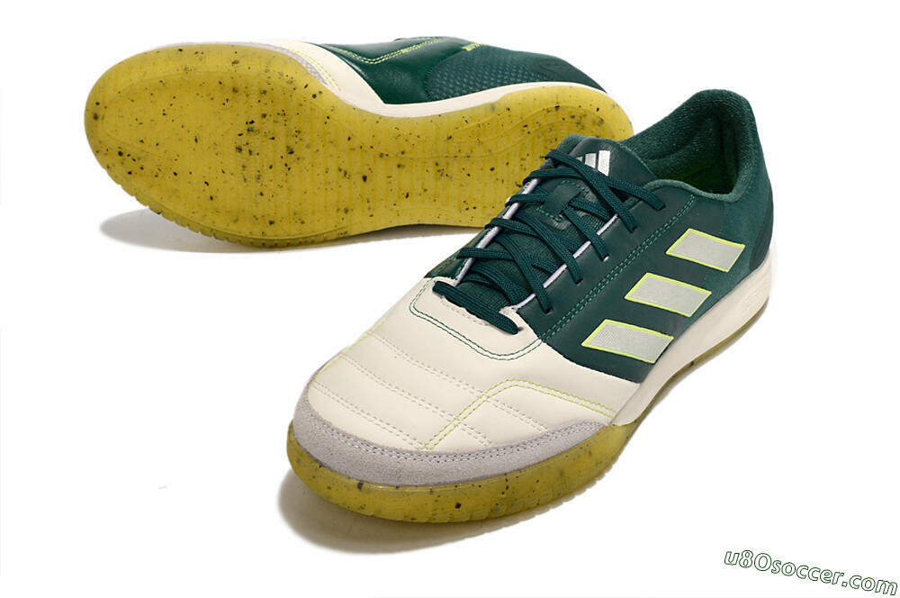 Adidas Top Sala IC Indoor & Futsal Soccer Shoes - Beige/Grey/Blue/Yellow 3