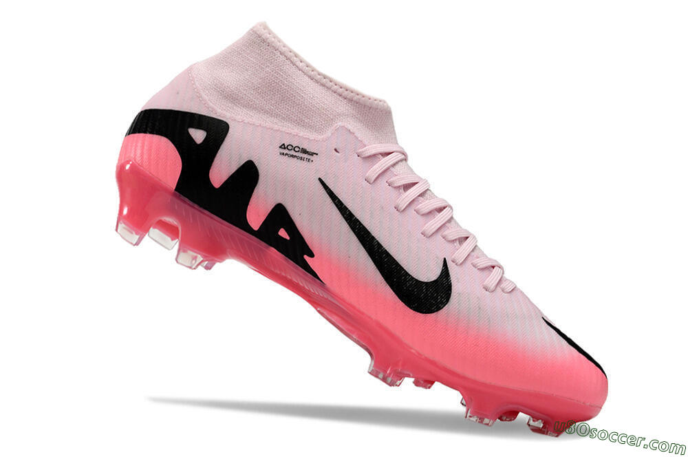 Nike Air Zoom Mercurial Superfly 9 Academy FG Firm Ground Soccer Cleats - Pink/Black 4