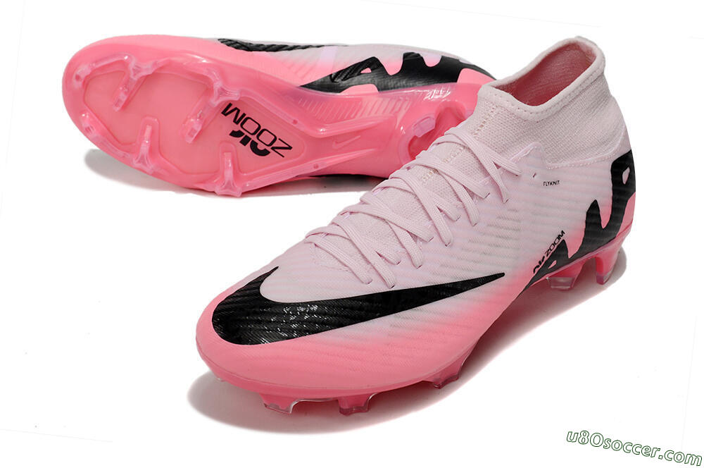 Nike Air Zoom Mercurial Superfly 9 Academy FG Firm Ground Soccer Cleats - Pink/Black 3