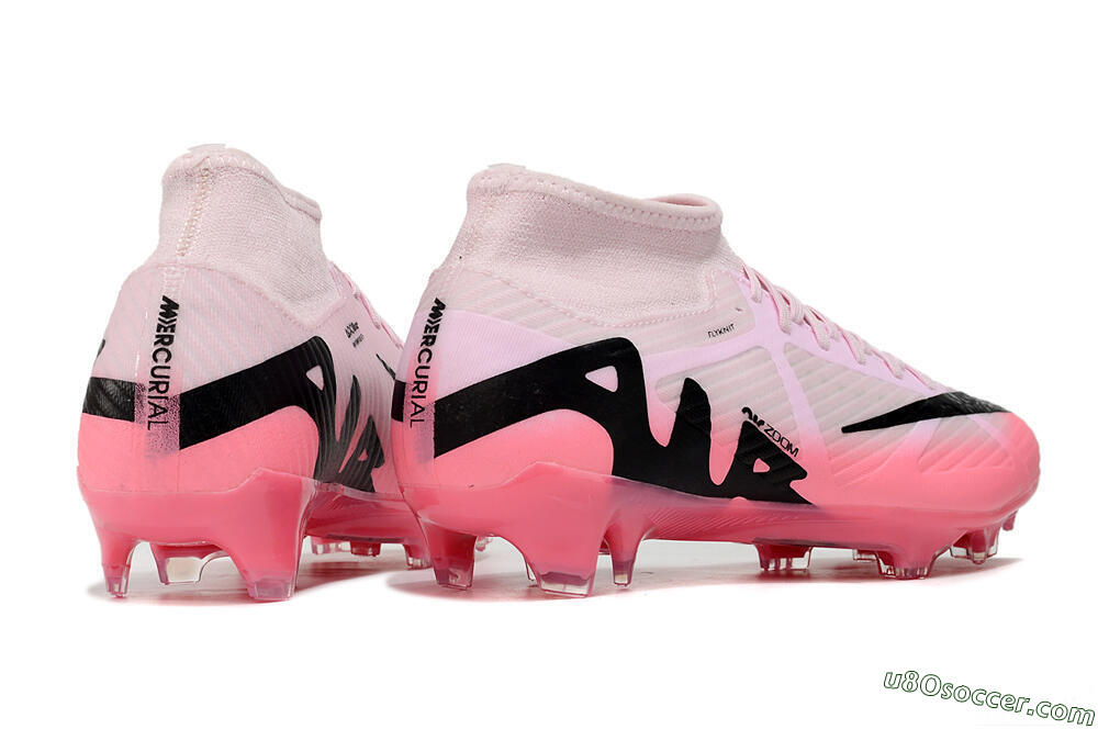 Nike Air Zoom Mercurial Superfly 9 Academy FG Firm Ground Soccer Cleats - Pink/Black 6