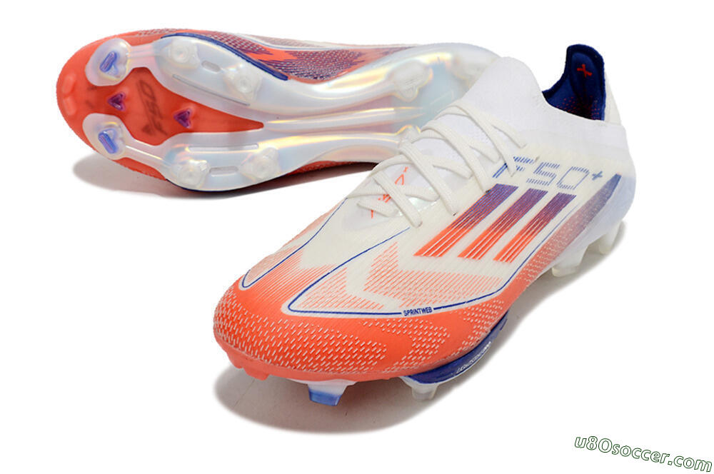 Adidas F50 Adizero FG Firm Ground Soccer Cleats - Red/Blue/White 3