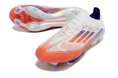 Adidas F50 Adizero FG Firm Ground Soccer Cleats - Red/Blue/White