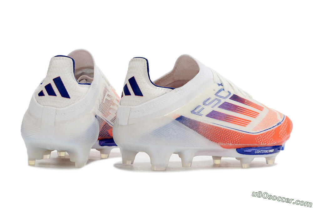 Adidas F50 Adizero FG Firm Ground Soccer Cleats - Red/Blue/White 6