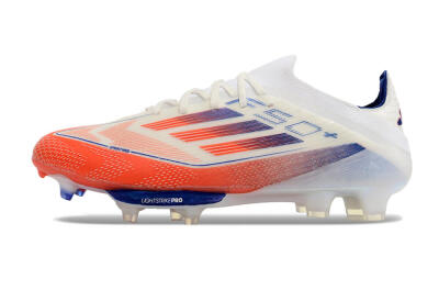 Adidas F50 Adizero FG Firm Ground Soccer Cleats - Red/Blue/White