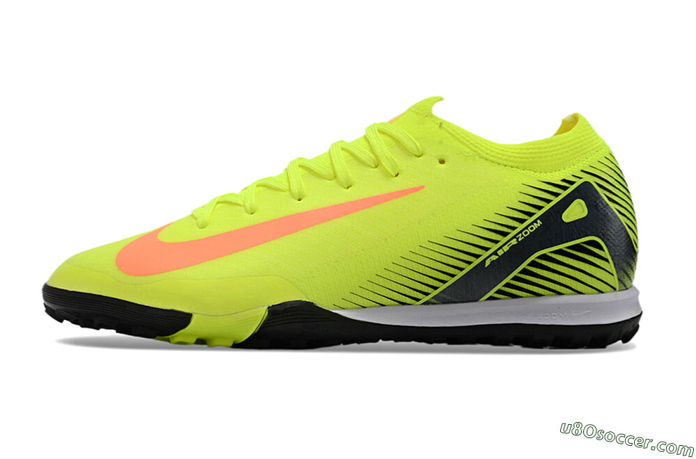 Nike Air Zoom Mercurial Vapor 16 Elite TF Artificial Turf Soccer Shoes - Yellow/Red/White 2