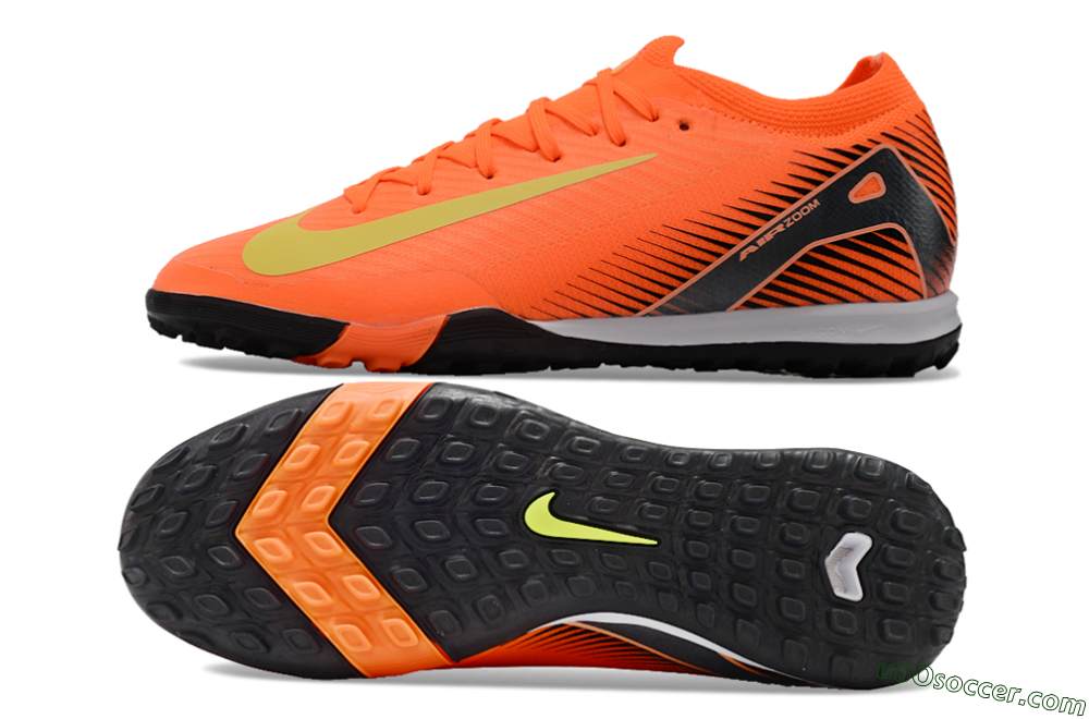 Nike Air Zoom Mercurial Vapor 16 Elite TF Artificial Turf Soccer Shoes - Red/Yellow/Black 0