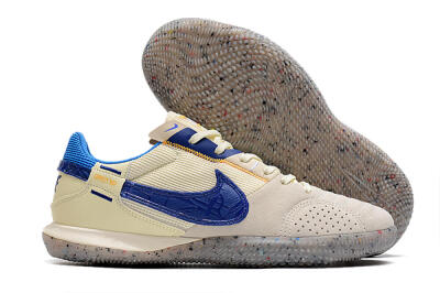 Nike Street Gato IC Indoor & Futsal Soccer Shoes - Grey/Blue/Yellow