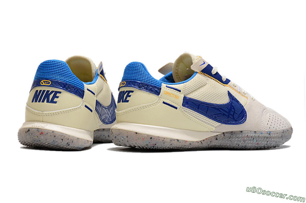 Nike Street Gato IC Indoor & Futsal Soccer Shoes - Grey/Blue/Yellow 6