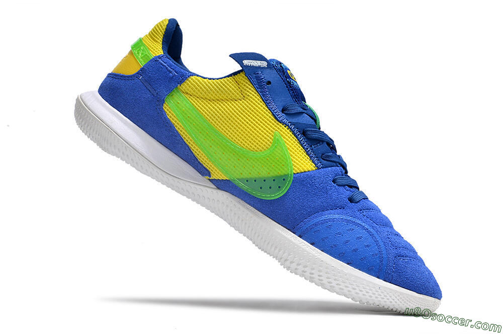 Nike Street Gato IC Indoor & Futsal Soccer Shoes - Blue/Yellow/White 4