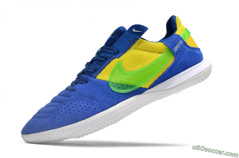 Nike Street Gato IC Indoor & Futsal Soccer Shoes - Blue/Yellow/White 5