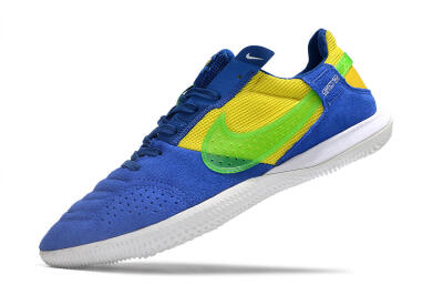 Nike Street Gato IC Indoor & Futsal Soccer Shoes - Blue/Yellow/White