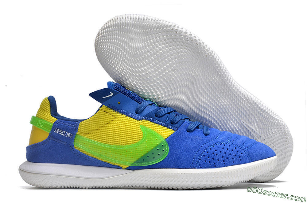 Nike Street Gato IC Indoor & Futsal Soccer Shoes - Blue/Yellow/White 1
