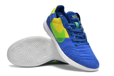 Nike Street Gato IC Indoor & Futsal Soccer Shoes - Blue/Yellow/White