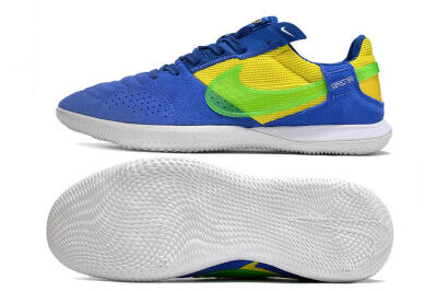Nike Street Gato IC Indoor & Futsal Soccer Shoes - Blue/Yellow/White