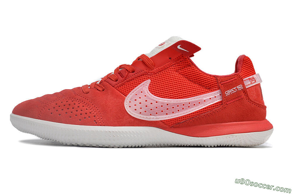 Nike Street Gato IC Indoor & Futsal Soccer Shoes - Red/White 2