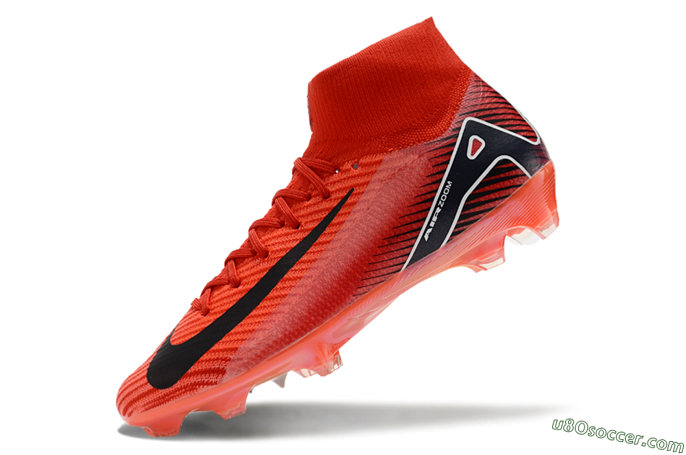 Nike Air Zoom Mercurial Superfly 10 Elite FG Firm Ground Soccer Cleats - Red/Black/White 5