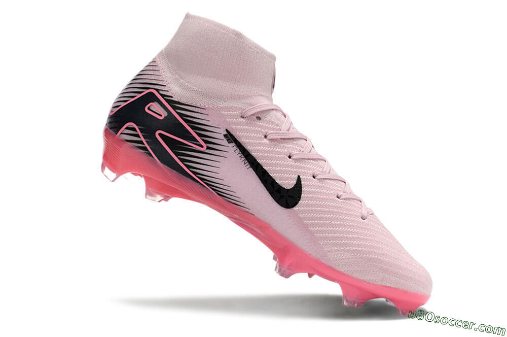 Nike Air Zoom Mercurial Superfly 10 Elite FG Firm Ground Soccer Cleats - Pink/Black 4