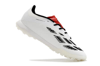 Adidas Predator 24 Elite TF Artificial Turf Soccer Shoes - White/Black/Red