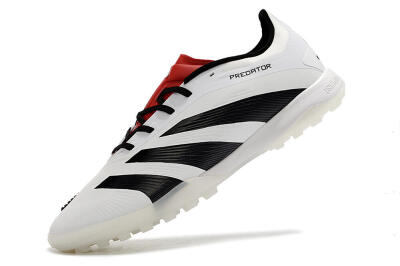 Adidas Predator 24 Elite TF Artificial Turf Soccer Shoes - White/Black/Red