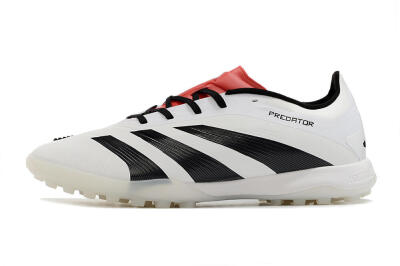 Adidas Predator 24 Elite TF Artificial Turf Soccer Shoes - White/Black/Red