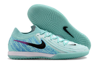 Nike Phantom GX 2 Elite IC Indoor & Futsal Soccer Shoes - Jade/Black/Purple