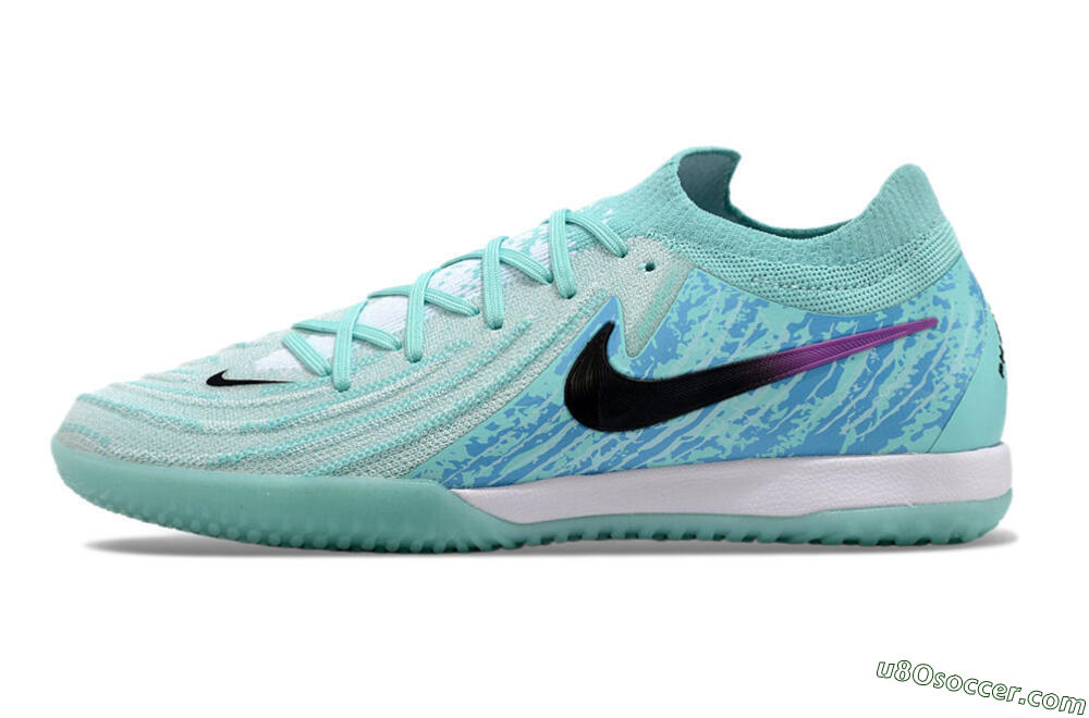 Nike Phantom GX 2 Elite IC Indoor & Futsal Soccer Shoes - Jade/Black/Purple 2