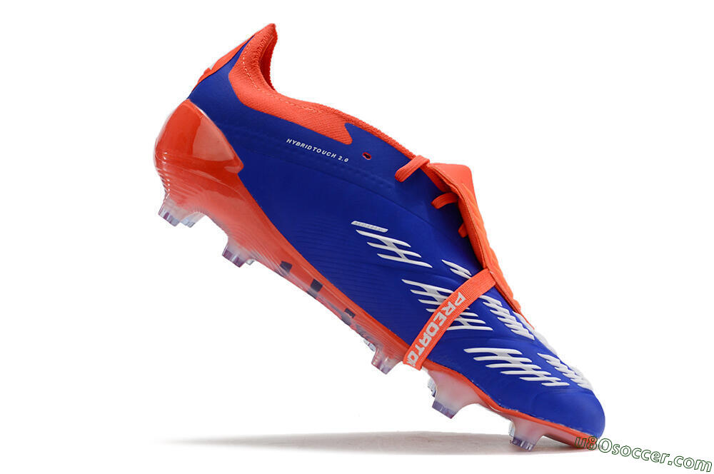Adidas Predator Elite Foldover Tongue FG Firm Ground Soccer Cleats - Blue/White/Red 4