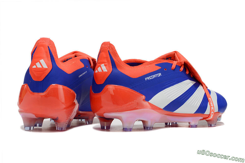 Adidas Predator Elite Foldover Tongue FG Firm Ground Soccer Cleats - Blue/White/Red 6