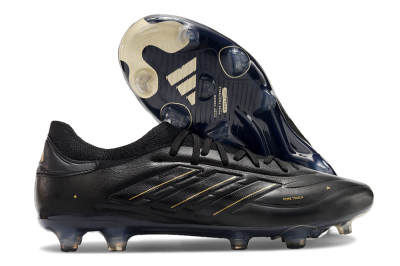 Adidas Copa Pure 2+ FG Firm Ground Soccer Cleats - Black/Gold/Blue