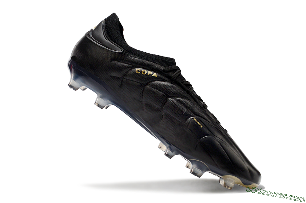 Adidas Copa Pure 2+ FG Firm Ground Soccer Cleats - Black/Gold/Blue 4
