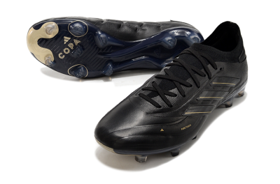 Adidas Copa Pure 2+ FG Firm Ground Soccer Cleats - Black/Gold/Blue