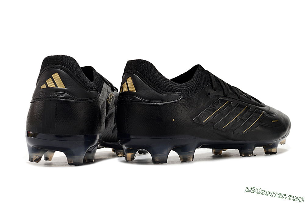 Adidas Copa Pure 2+ FG Firm Ground Soccer Cleats - Black/Gold/Blue 6