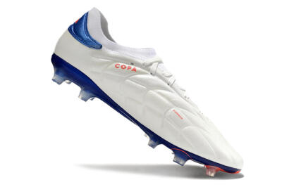Adidas Copa Pure 2+ FG Firm Ground Soccer Cleats - White/Blue/Red